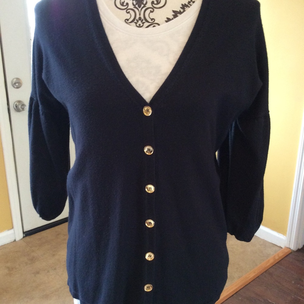 Micheal Kors jacket s/p black 3/4 sleeves